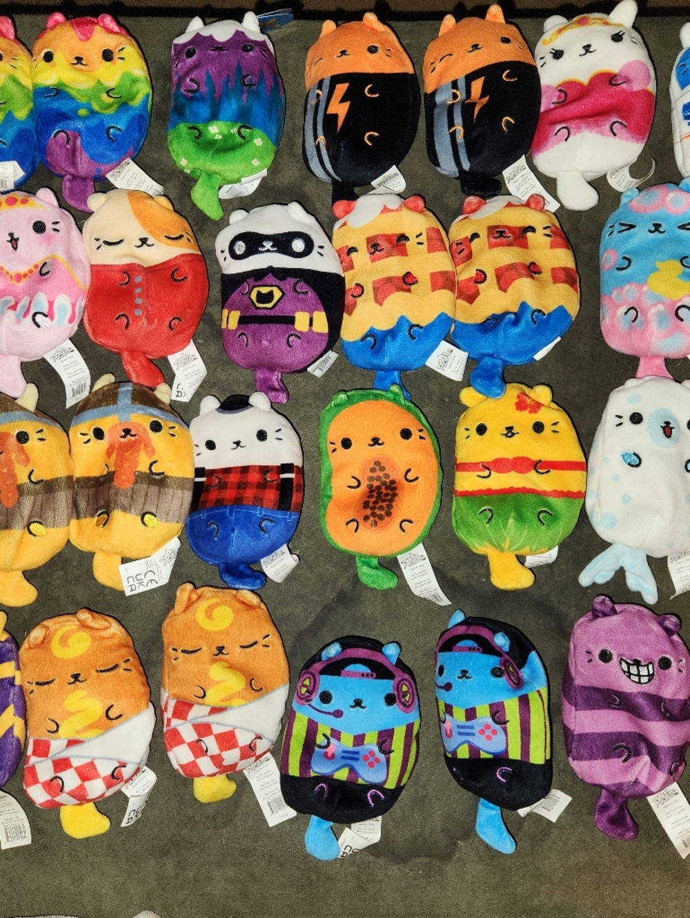 Lot 1 Cats Vs Pickles Colorful Assorted Plush Character Toys - Multicolor